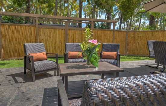 Welcome To Kohea Kai Hotel - Garden Patio Seating